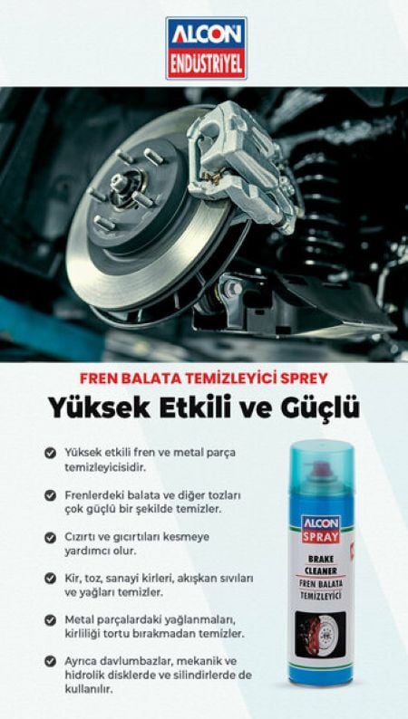 ALCON-M7701 FREN BALATA TEMİZLEME SPREY 500 ML KOLİ 24 ADET