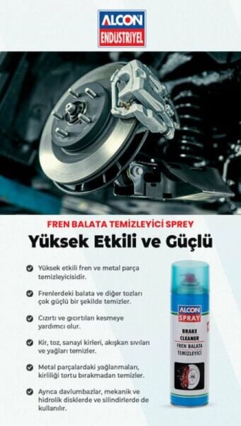 ALCON-M7701 FREN BALATA TEMİZLEME SPREY 500 ML KOLİ 24 ADET
