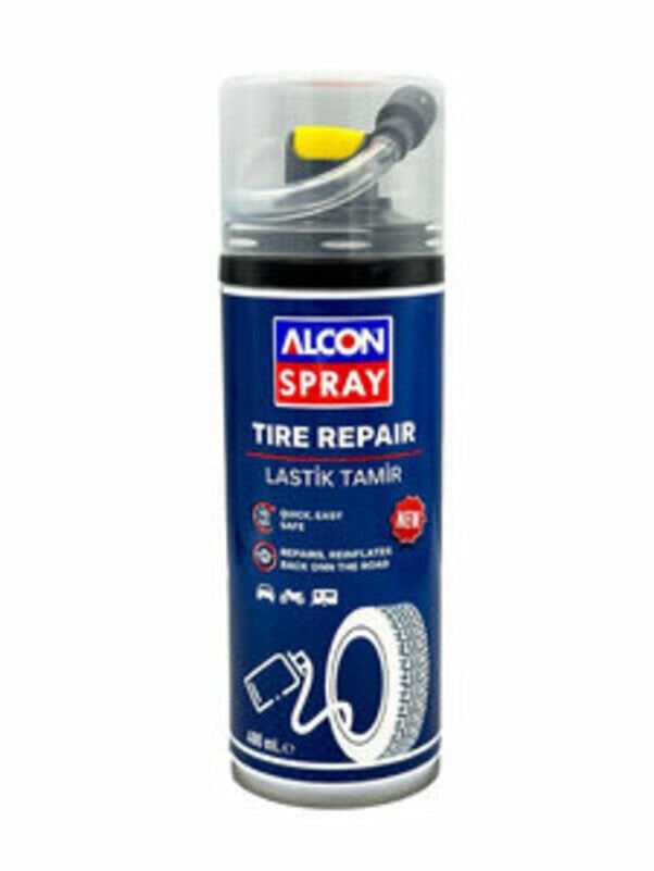 ALCON-M9016 LASTİK TAMİR KİTİ SPREY 400 ML LASTİK ŞİŞİRME VE TEKER İLAÇ
