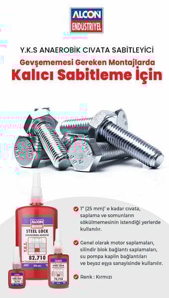 ALCON-M7271  CIVATA SABİTLEYİCİ DİŞ İLACI 50 ML Y.K.S STEEL LOCK BÜYÜK BOY