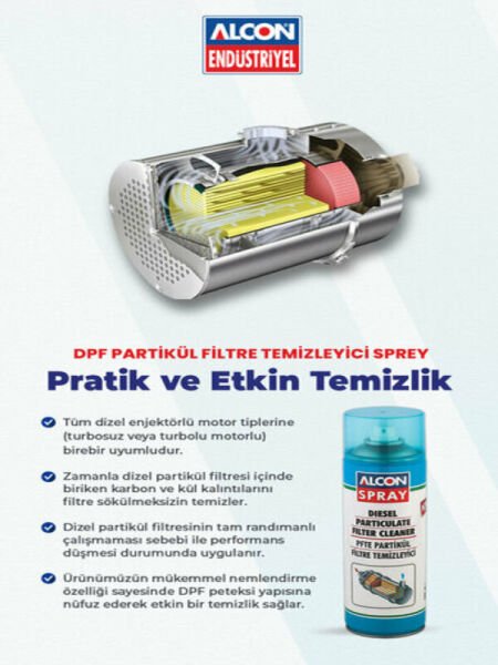 ALCON-M9600 PARTİKÜL FİLTRE TEMİZLEYİCİ SPREY 500 ML